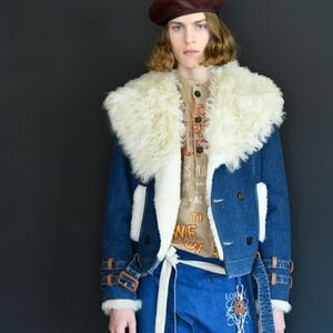 Shearling Denim Jacket